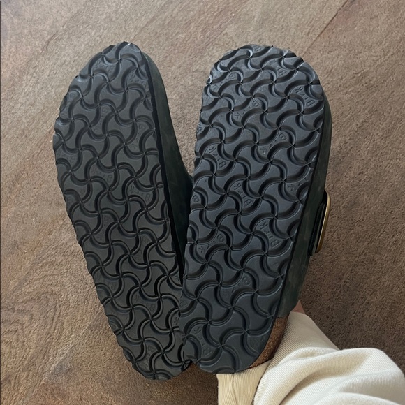 Birkenstock Thyme Clogs with Gold Buckles - Picture 4 of 14